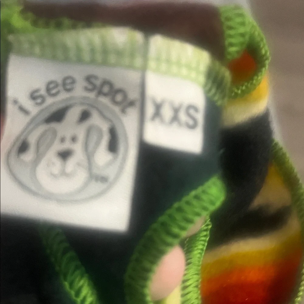 Colorful Striped Knit dog fleece tank